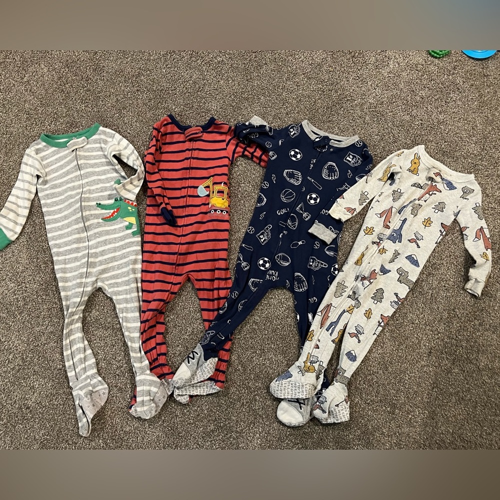 Carters boys 18mo jammies- bundle of 4